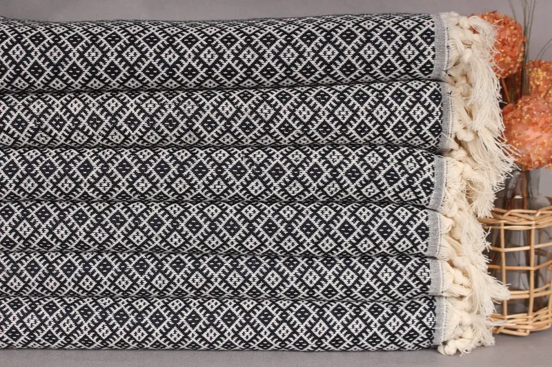 Turkish Hand Towel, Bridal Shower Favors, Personalized Gifts, Wedding Gift, Bridal Gifts, Bachelorette Towel, Spa Towel, 38x20 Cotton Diamond Towel - 2