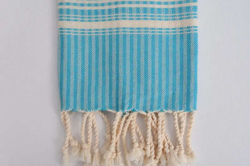 刺繍タオル、40x18コットンストライプタオル、パーソナライズされたキッチンタオル、トルコのハンドタオル、独身ギフト、ホリデータオル、トルコのタオルハンドタオル - 3