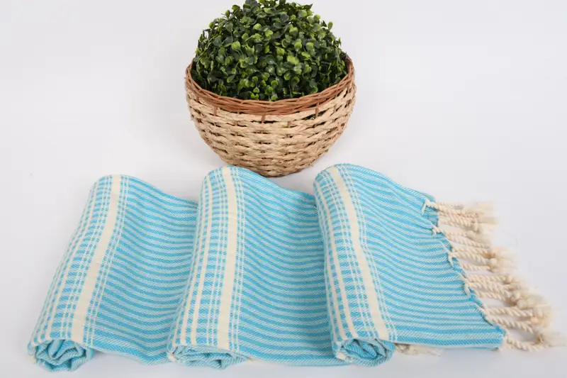刺繍タオル、40x18コットンストライプタオル、パーソナライズされたキッチンタオル、トルコのハンドタオル、独身ギフト、ホリデータオル、トルコのタオルハンドタオル - 8
