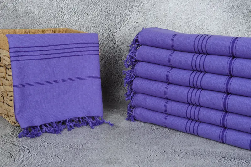 Extra large Turkish bath towel, Summer Towel, Soft towel, Best Friend Gift, Travel Towel, Family Gift, 70x40 Cotton Striped Towel, Sand-free towel - 3