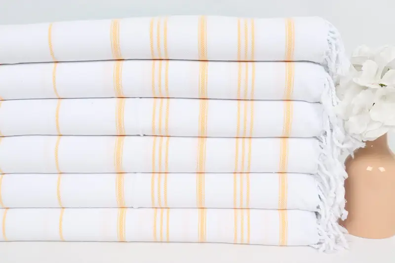 Turkish Hand Towel, Gym Towel, Personalized Gifts, Personalized Turkish Towel, Best Wedding Gift, Monogram Kitchen Towel, 40x24 Cotton Striped Towel - 3
