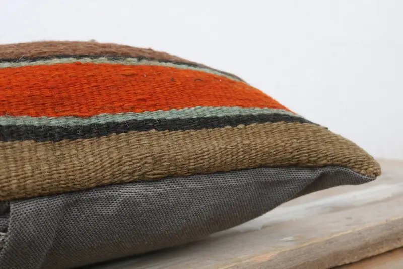 Outdoor Throw Cushion Cover, 12x12 Blue Cushion, Kilim Pillow, Cushion, Interior Designer Pillow, Boho Pillow, Decorative Throw Pillow - 6