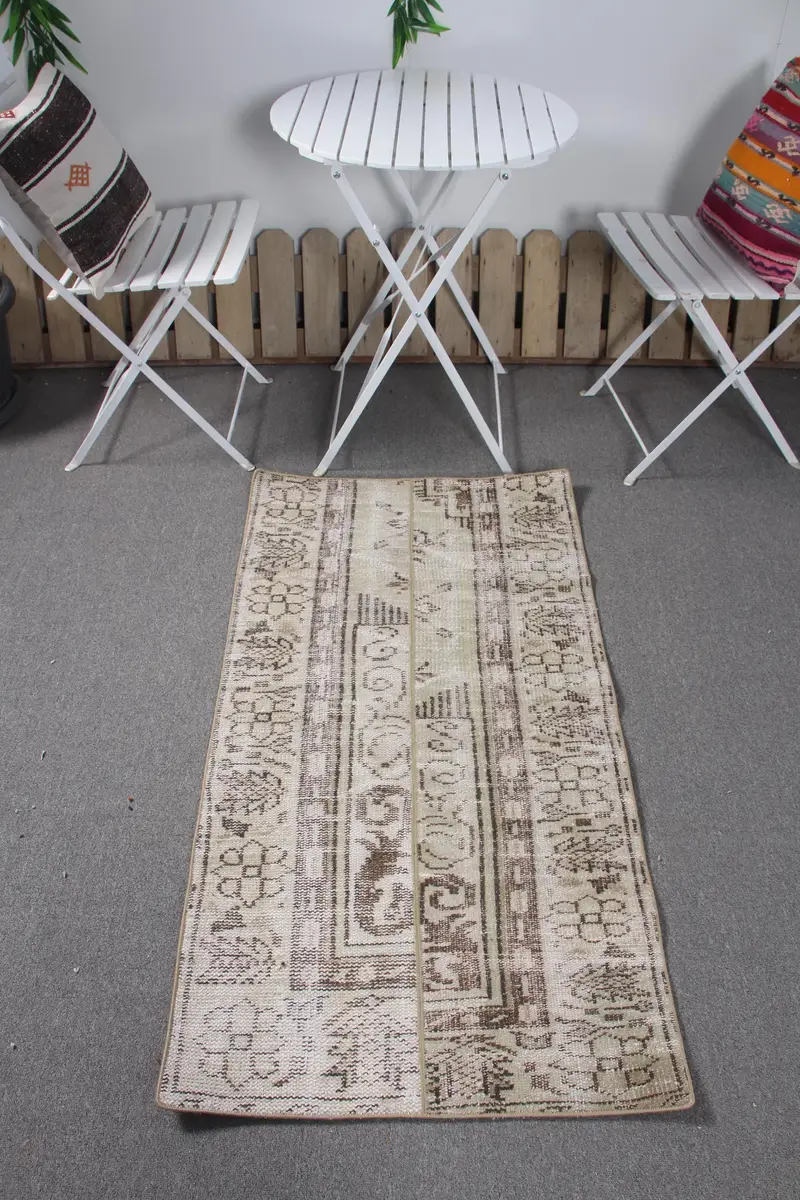 Yeşil İkat Halı, 2,3x4,3 ft Zarif Dekor