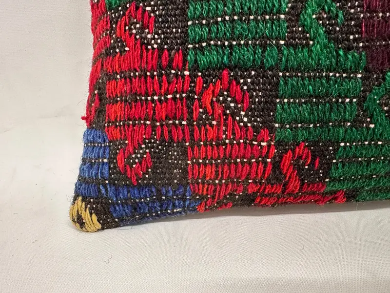 12x24 Blue Pillow, Boho Chic Pillow Sham, Pillow, Kilim Pillow Cover, Boho Pillow, Kilim Cushion Sham, Christmas Cushion, Patio Pillow Case - 2