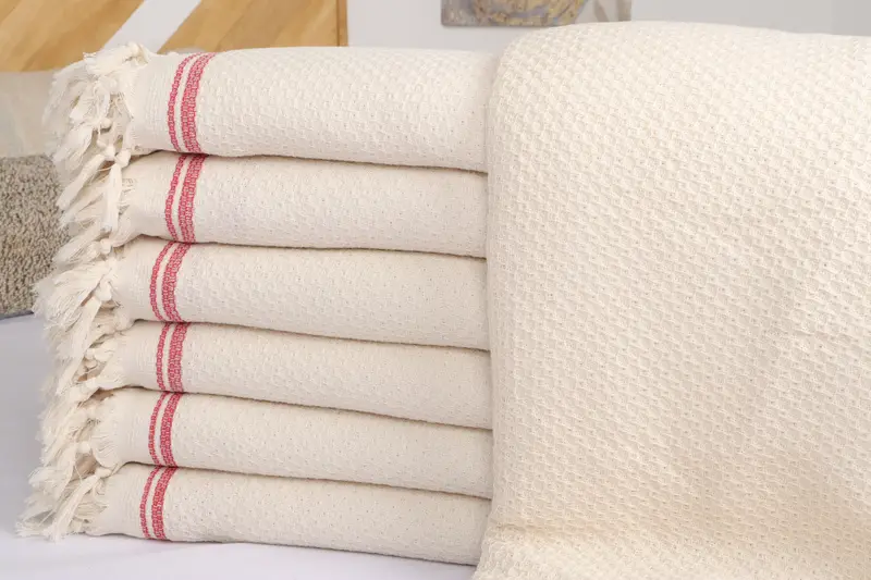 94x92 Cotton Striped Towel, Throw Blanket for Bed, Throw Blanket Couch, Shower Curtain, Gift For The Home Decor, Bachelorette Gifts, Turkish Blanket - 2
