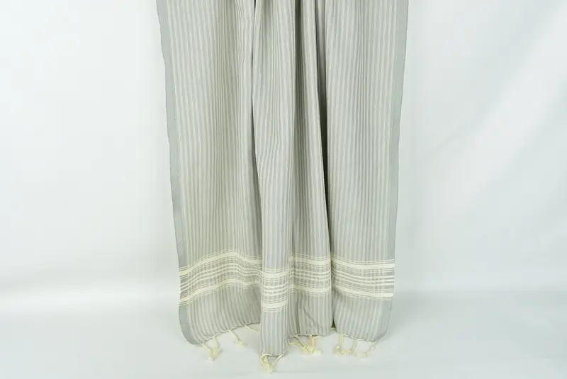Wedding Gift Ideas, Home Decor Gifts, Sand-resistant Turkish towel for the beach, Custom Wedding Gifts, 68x38 Linen Striped Towel, Peshtemal Towel - 8