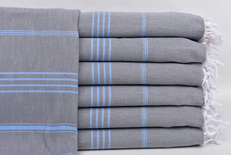 Scarf Towel, Personalized Turkish Towel, Home Decor Gifts, Bachelorette Party Gift, Bride Gift, Best Friend Wedding Gift, 70x40 Cotton Striped Towel - 1