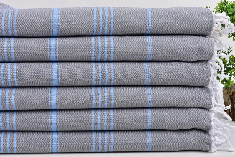 Scarf Towel, Personalized Turkish Towel, Home Decor Gifts, Bachelorette Party Gift, Bride Gift, Best Friend Wedding Gift, 70x40 Cotton Striped Towel - 3
