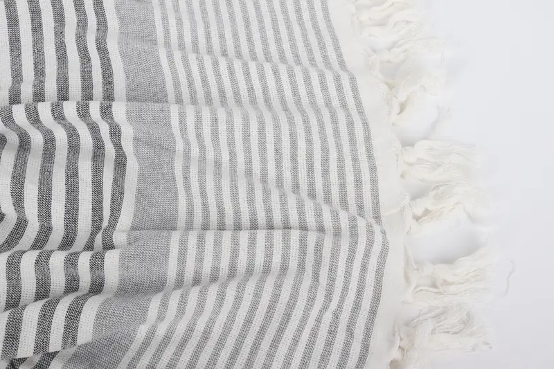 Bridesmaid Gift, Custom Gift, Best Beach Towel, 68x40 Cotton Striped Terry Towel, Grandma Gift, Personalized Turkish bath towel for home decor - 8
