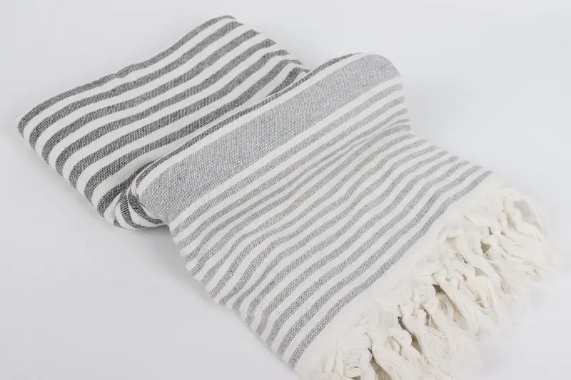 Bridesmaid Gift, Custom Gift, Best Beach Towel, 68x40 Cotton Striped Terry Towel, Grandma Gift, Personalized Turkish bath towel for home decor - 6