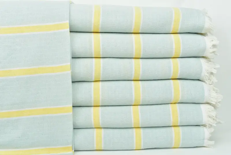 Cotton Bedspread, Throw Blanket Couch, 96x84 Cotton Striped Towel, Bachelorette Party Favors, Boho Throw Blankets, Turkish Cotton Throw Blanket - 1