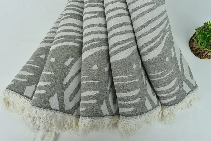 Wedding Gift, Gift For Best Friend, Bachelor Gifts, Hammam towel, Summer Gift Ideas, 70x40 Cotton Floral Design Towel, Bachelorette Party Items - 5