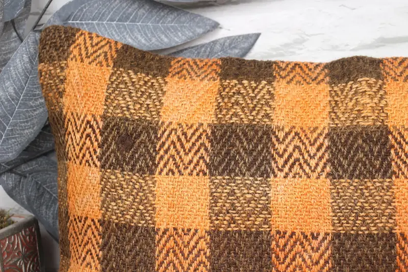 Handmade Pillow Sham, 12x24 Orange Cushion Case, Sofa Pillow Sham, Pillow Case, Kilim Cushion Sham, Antique Pillows, Vintage Kilim Pillow - 2