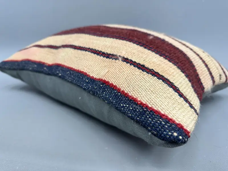 Cushion Case, Neutral Pillow Sham, Throw Kilim Pillow, Kilim Pillow Cover, Shabby Chic Cushion, 12x20 Beige Pillow Cover, Pillow for Sofa - 6