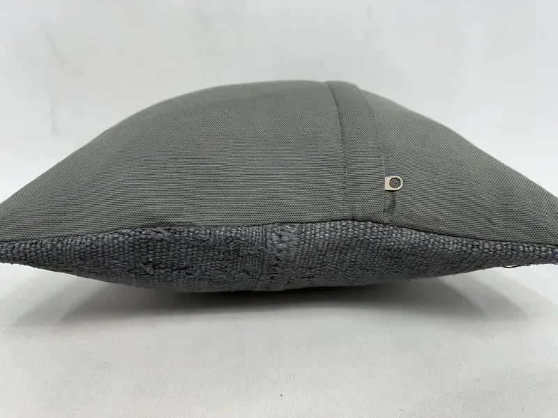 Gift Pillow, Bolster Throw Cushion Case, Pillow for Couch, Throw Kilim Pillow, One Of A Kind Cushion Cover, Cushion, 16x16 Gray Pillow Cover - 7