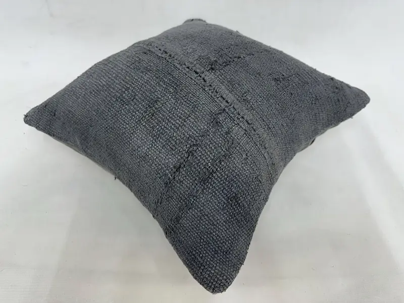 Gift Pillow, Bolster Throw Cushion Case, Pillow for Couch, Throw Kilim Pillow, One Of A Kind Cushion Cover, Cushion, 16x16 Gray Pillow Cover - 6