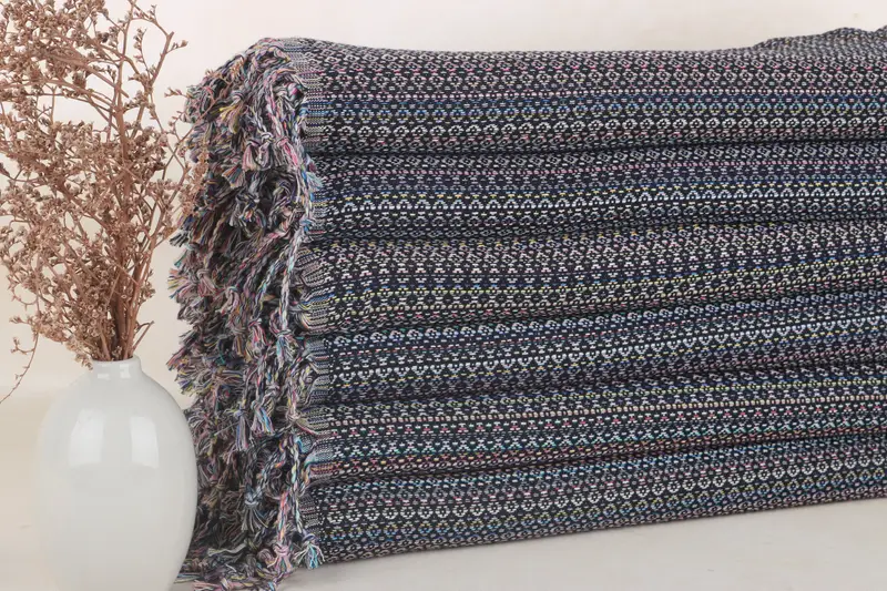 Hochzeitsgeschenk, marineblaues Baumwollhandtuch, Dekoration für den Junggesellenabschied, 101,6 x 180,9 cm