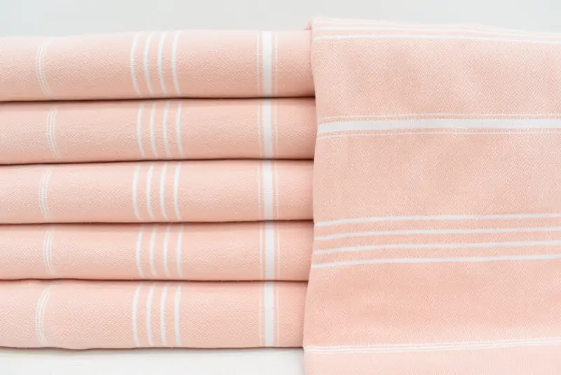 Beach Towel Gift, 70x40 Cotton Striped Towel, Luxury towel, Personalized Towel, Unique Turkish towel with custom embroidery USA, Maid Of Honor Gift - 1