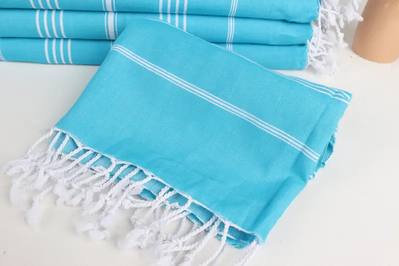 Wedding Shower Gift, Peshtemal Towel, Soft towel, Personalized Beach Towel, 70x40 Cotton Striped Towel, Beach Towel Bulk, Unique Wedding Gift - 4
