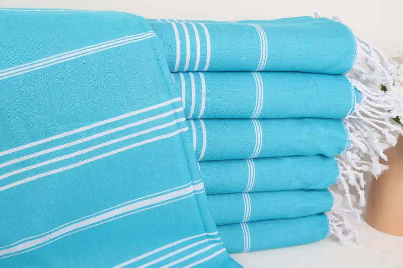 Wedding Shower Gift, Peshtemal Towel, Soft towel, Personalized Beach Towel, 70x40 Cotton Striped Towel, Beach Towel Bulk, Unique Wedding Gift - 1