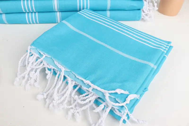 Wedding Shower Gift, Peshtemal Towel, Soft towel, Personalized Beach Towel, 70x40 Cotton Striped Towel, Beach Towel Bulk, Unique Wedding Gift - 5