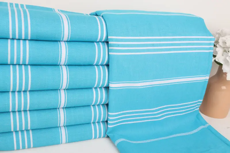 Wedding Shower Gift, Peshtemal Towel, Soft towel, Personalized Beach Towel, 70x40 Cotton Striped Towel, Beach Towel Bulk, Unique Wedding Gift - 2