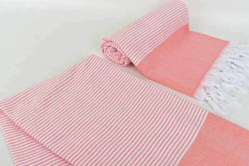 Turkish towel, Turkish bath towel, Soft towel, Antibacterial Turkish peshtemal towel, Best Friend Christmas Gift, 70x40 Cotton Striped Towel - 7
