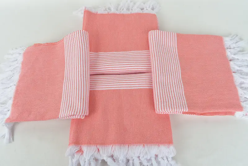 Turkish towel, Turkish bath towel, Soft towel, Antibacterial Turkish peshtemal towel, Best Friend Christmas Gift, 70x40 Cotton Striped Towel - 6