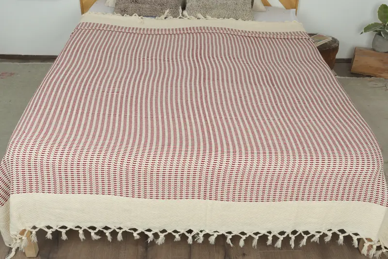 Decorative Blanket, 90x76 Cotton Diamond Towel, Housewarming Gift, Personalized Gifts, Home Decor Gifts, Turkish Bedspread, Best Friend Wedding Gift - 8