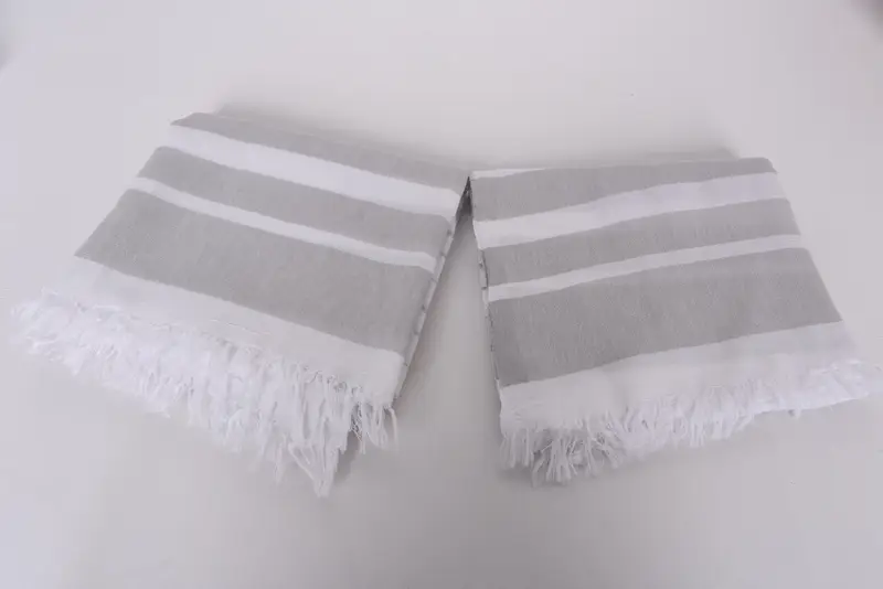 64x40 Cotton Striped Towel, Monogram Beach Towel, Sand-resistant towel, Gym Towel, Personalised Gift, Quick-dry towel, Handmade Turkish hammam towel - 6
