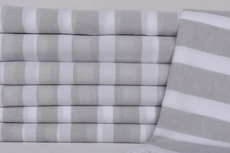 64x40 Cotton Striped Towel, Monogram Beach Towel, Sand-resistant towel, Gym Towel, Personalised Gift, Quick-dry towel, Handmade Turkish hammam towel - 2