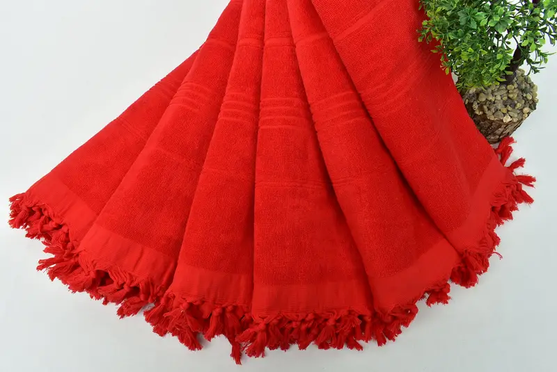 Toalla turca, toalla absorbente, regalo para ella, toalla antibacteriana turca Peshtemal, regalo para la novia, toalla de Terry a rayas de algodón de 70x36, toalla navideña - 4