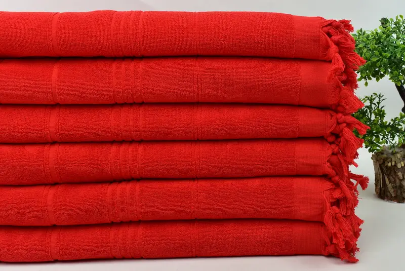 Toalla turca, toalla absorbente, regalo para ella, toalla antibacteriana turca Peshtemal, regalo para la novia, toalla de Terry a rayas de algodón de 70x36, toalla navideña - 3