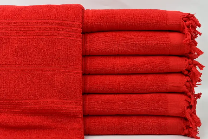 Toalla turca, toalla absorbente, regalo para ella, toalla antibacteriana turca Peshtemal, regalo para la novia, toalla de Terry a rayas de algodón de 70x36, toalla navideña - 1