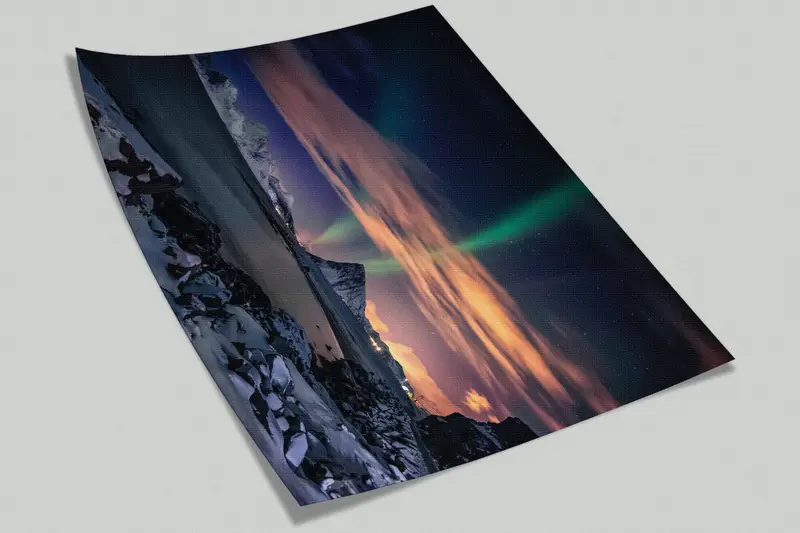 Sky Mural, Stary Sky Wall Art, Lake Wall Painting, Nature Wallpaper, Landscape Wall Art, Aurora Mural, Night Sky Wall Poster, - 6