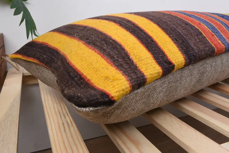 16x48 Red Pillow, Pillow for Sofa, Accent Throw Cushion, Outdoor Throw Cushion Case, Cushion Case, Pillow for Couch, Kilim Pillow - 6