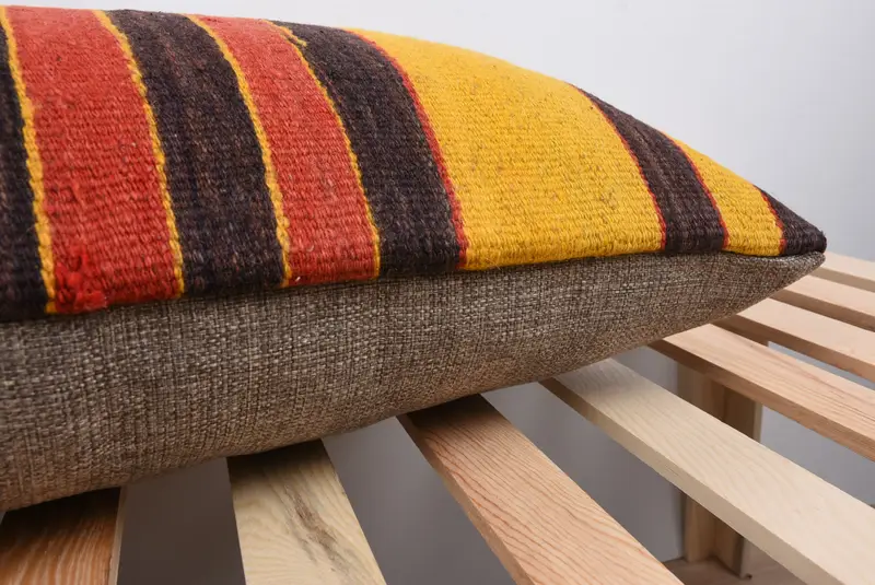 16x48 Red Pillow, Pillow for Sofa, Accent Throw Cushion, Outdoor Throw Cushion Case, Cushion Case, Pillow for Couch, Kilim Pillow - 7