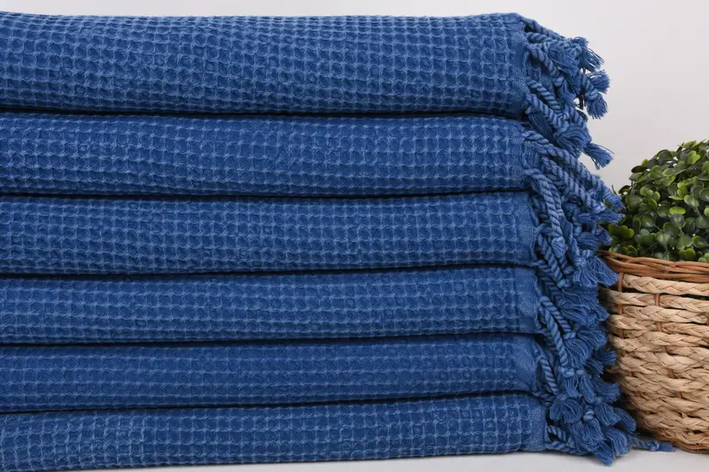 Custom Beach Towel, 68x36 Cotton Waffle Towel, Peshtemal, Handwoven Turkish bath towel, Organic Turkish towel, Bachelorette Party Decorations - 2