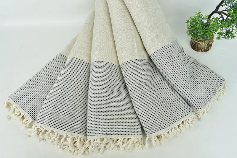 Custom Wedding Gifts, Bachelorette Gifts, 96x96 Cotton Polka Dot Towel, Personalized Wedding Gift For Couple, Tablecloth, Turkish Towel Blanket - 4