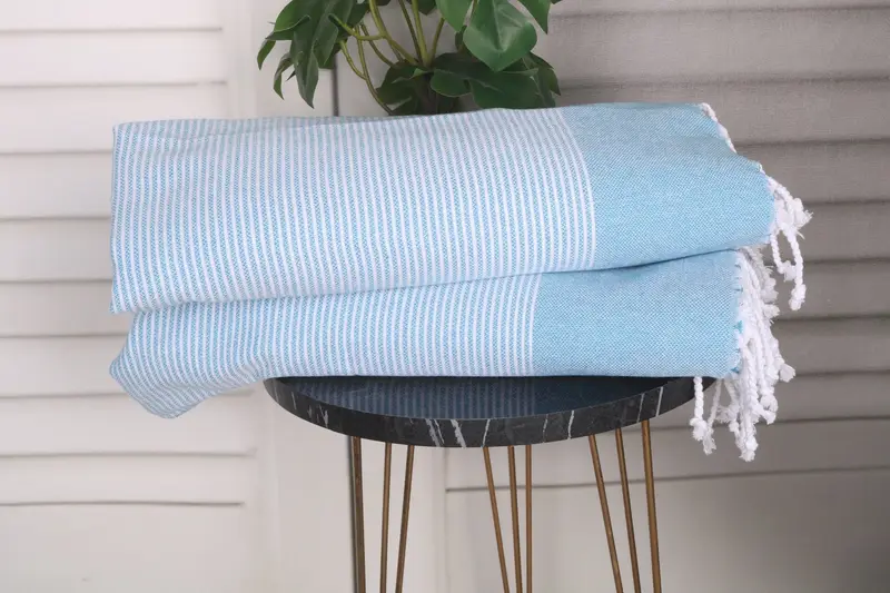 Bridesmaid Gifts, Personalized Hand Towel, Beach Theme Bachelorette Party, Personalized Turkish Towel, 40x18 Cotton Striped Towel, Wedding Favors - 3