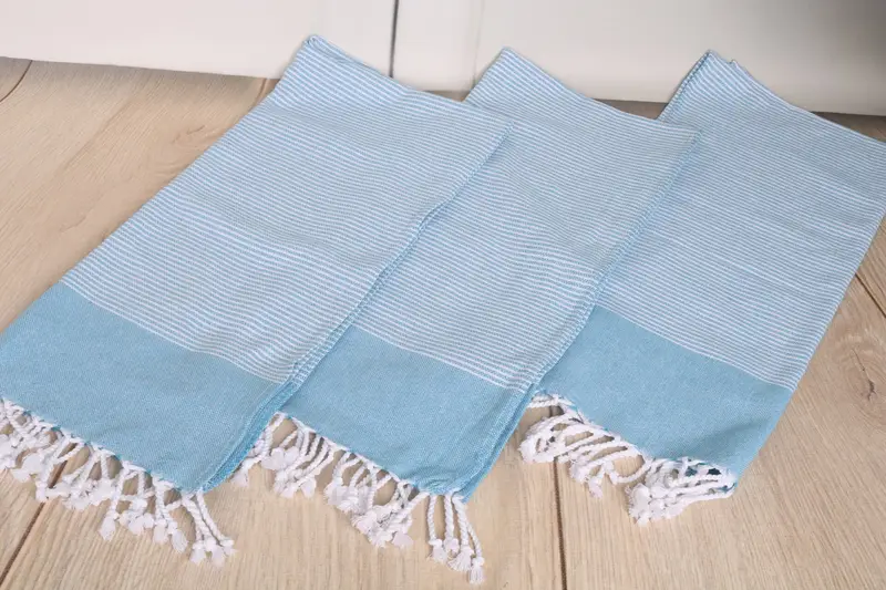 Bridesmaid Gifts, Personalized Hand Towel, Beach Theme Bachelorette Party, Personalized Turkish Towel, 40x18 Cotton Striped Towel, Wedding Favors - 6