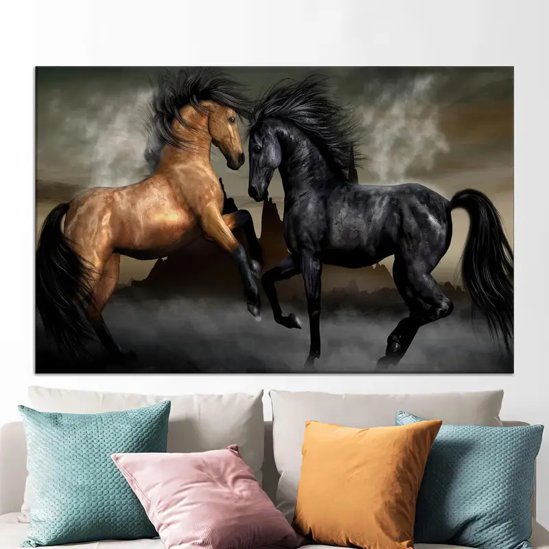エレガントなキャンバスアート: 馬愛好家の夢を自宅やオフィスに