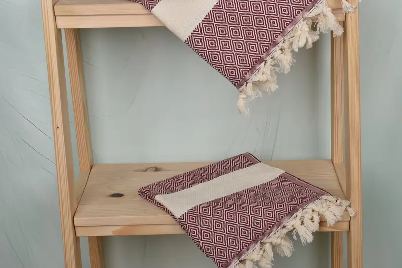 Çalışan hediyeleri, monogramlı el havlu, 36x20 pamuklu elmas havlu, Türk havlu el havlu, nakış havlu, nedime hediyeleri, el yapımı hediye - 5