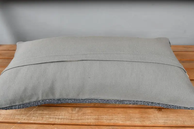 Pillow, Ethnical Kilim Rug Pillow, Lounge Throw Pillow Cover, 12x24 Gray Pillow Cover, Vintage Kilim Throw Pillow, Vintage Pillow - 5