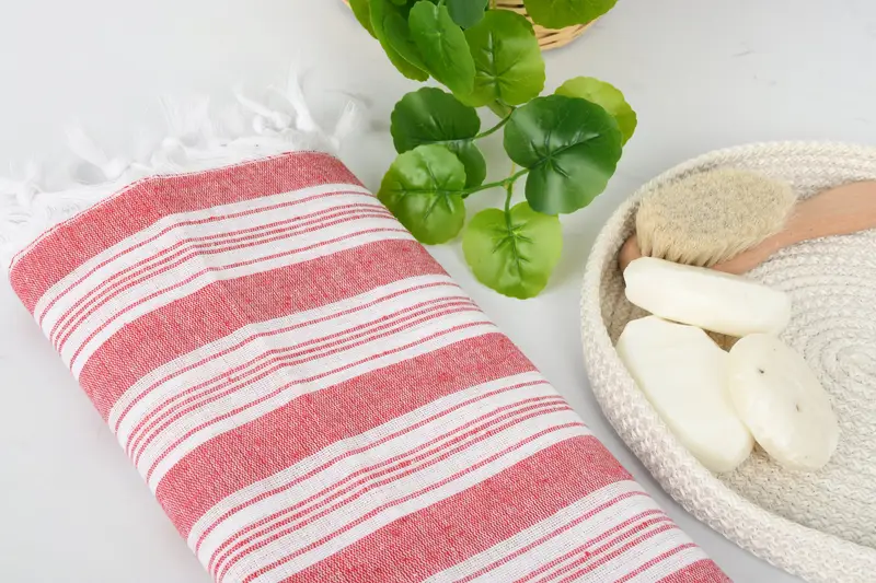 Custom Wedding Gifts, Spa Towel, Embroidered Turkish Towel, Handmade Gift, Personalized Gift For Her, 70x40 Cotton Striped Towel, Turkish bath towel - 6
