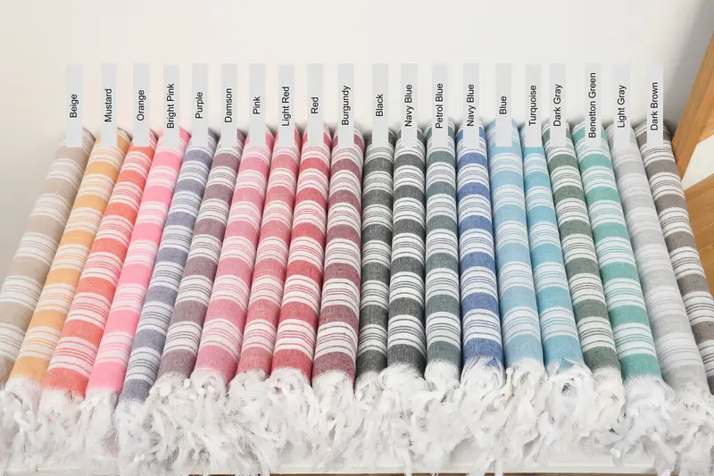 Custom Wedding Gifts, Spa Towel, Embroidered Turkish Towel, Handmade Gift, Personalized Gift For Her, 70x40 Cotton Striped Towel, Turkish bath towel - 1