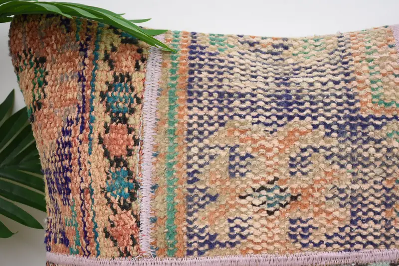 Boho Pillow Sham Cover, Pillow for Sofa, Handmade Pillow Sham, 18x18 Beige Pillow Sham, Pillow Case, Throw Kilim Pillow, Accent Throw Cushion Cover - 2