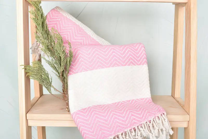Monogram Beach Towel, 70x40 Cotton Zig zag Towel, Cancun Bachelorette Party Gift Ideas, Monogram Turkish Towel, Customized Towels, Turkish towel - 4