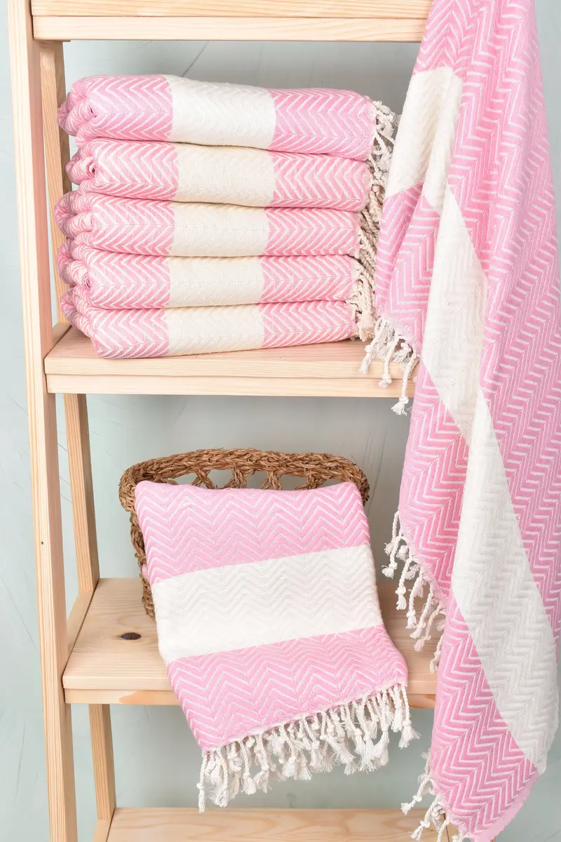 Monogram Beach Towel, 70x40 Cotton Zig zag Towel, Cancun Bachelorette Party Gift Ideas, Monogram Turkish Towel, Customized Towels, Turkish towel - 3