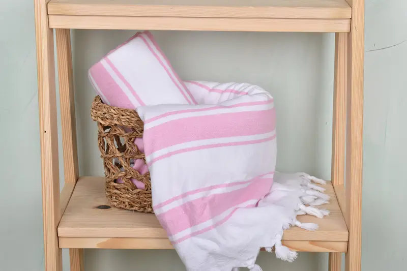 68x36 Cotton Striped Terry Towel, Peshtemal Towel, Custom Beach Towel, Quick-dry peshtemal, Gift For Her, Travel Towel, Best Friend Christmas Gift - 4